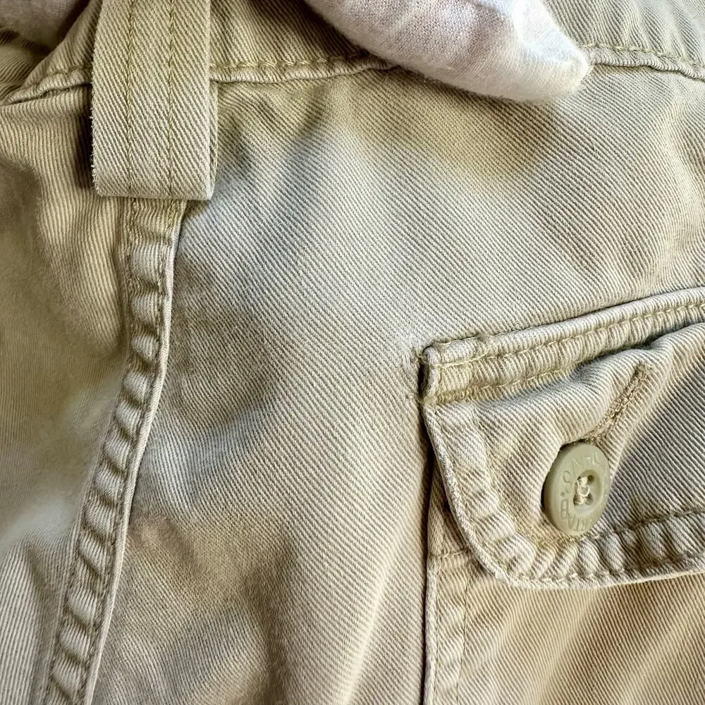 Vintage 90s Levi’s Silver Tab Beige Multi Pocket Cargo Shorts Men’s Size 33
